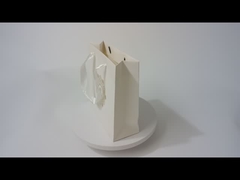 習慣によって印刷される白書のギフトは卸し売り点の紫外線ロゴのリボンのハンドルを袋に入れる