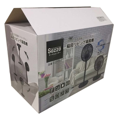 購入 印刷されたEBフルート波形のボール紙は家庭用電化製品のための箱に細長い穴をつけた online manufacture