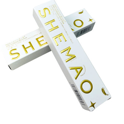 購入 オーダーメイド 高級紙マスカラ 包装箱 金製紙のスタンプと彫刻されたロゴ プレミアム紙化粧品箱 メーカー オンライン製造