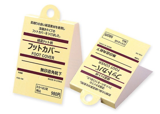 良い価格 買物の習慣はソックス タオルの製造業者のための安い400gsmペーパーこつの札を印刷した オンライン